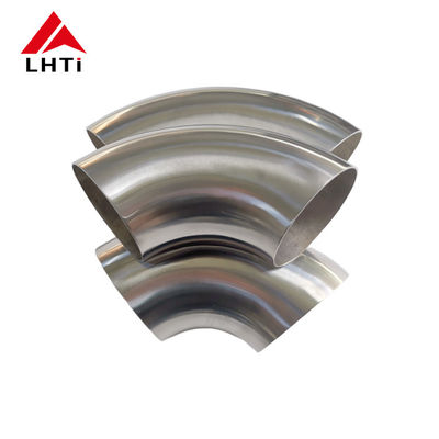 Buon prezzo Gr2 mandrello in titanio con curva di 90 gradi gomito per accessori di tubo di scarico in linea