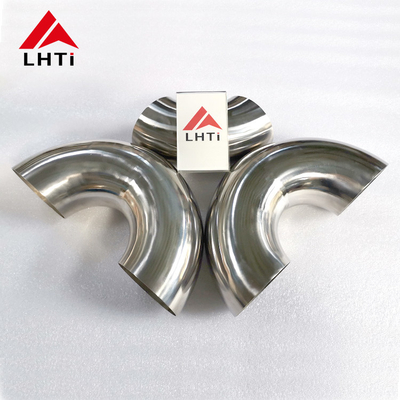 Buon prezzo ASME B16.9 Certified Ti Elbow Fitting / Titanium Elbow 180° weld connection Superficie lucidata in linea