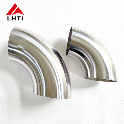 Buon prezzo Lodo di titanio Gr2 senza cuciture / curve con 1,2 mm per parti di scarico in linea