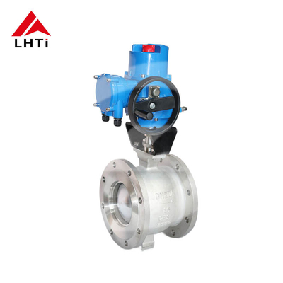 Buon prezzo Valvole a sfera elettriche in titanio a V-Port Gr1 Gr2 Valvole a sfera da 8 pollici classe 150 DN 15-250 per l'approvvigionamento idrico in linea