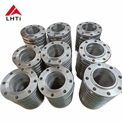 Buon prezzo EN1092-01 Piastra di titanio scivola su flange Gr1 Gr2 Gr5 Gr7 Piastra di tubi di flange PN 16 Per l'industria petrolifera e del gas in linea