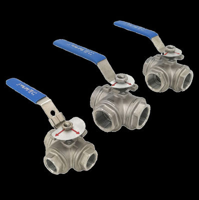 Buon prezzo Valvole a sfera a filo trilaterale - Valvole a sfera a ti Gr2 DN 15 classe 150-2500 con flange per il trattamento dell'acqua in linea