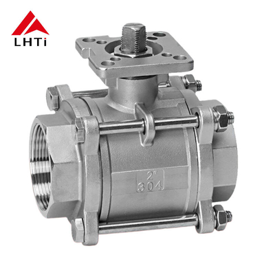 Buon prezzo Valvola a sfera a due vie ASME DN 15 Gr2 Gr5 Valvola a sfera industriale in titanio in linea