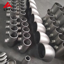 Buon prezzo Il tubo di titanio di piegamento di ASTM B363 GR2, accessori per tubi del riduttore del T ha marinato di superficie in linea