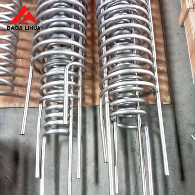 Buon prezzo Bobina di titanio pura ASTM senza cuciture B338 della metropolitana dello scambiatore di calore in linea