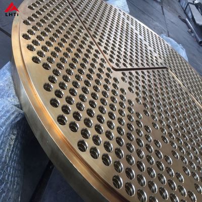 Buon prezzo Attrezzatura di titanio Tubesheet di titanio di ASME B265 per lo scambiatore di calore in linea