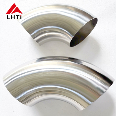 Buon prezzo Gomito di titanio della parete sottile per il grado 1.2mm delle parti 45 dello scarico in linea
