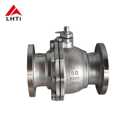 Buon prezzo Titanio ad alta pressione 150 LBS 3 pollici Valvola a sfera Manuale Pneumatico in linea