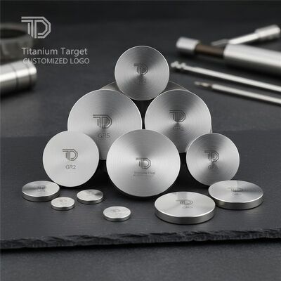 Buon prezzo Disco e bersaglio in titanio GR1 GR2 GR5 con purezza del 99,7% realizzati tramite stampaggio a freddo in linea