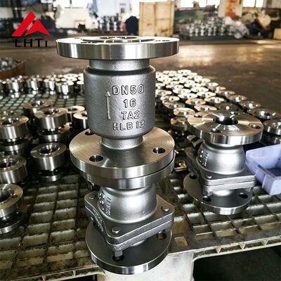 Buon prezzo Valvola di controllo in lega di titanio DN50 PN16 resistente alla corrosione per condotte industriali in linea