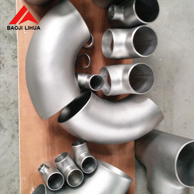Buon prezzo ASTM B16.9 Gr2 Gr7 Gr12 Titanio gomito 45 90 180 In linea